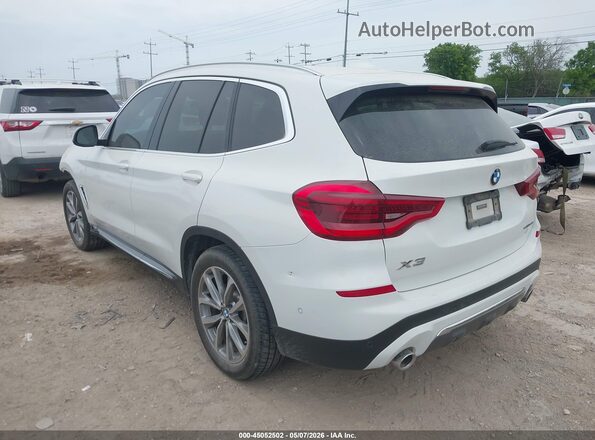 5UXTR7C50KLR45615 2019 BMW X3 White 