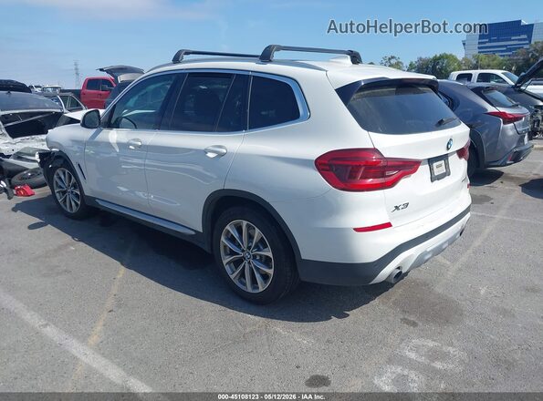 5UXTR7C51KLE88249 2019 BMW X3 White Հետևի ձախ