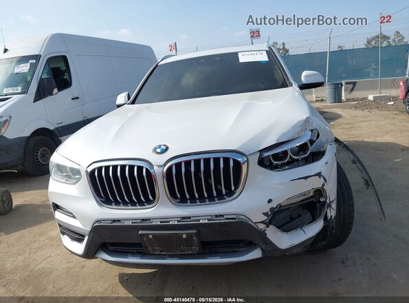 5UXTR7C51KLE98103 2019 BMW X3 White Instrument cluster view