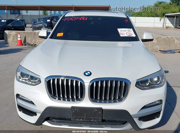 5UXTR7C51KLR47518 2019 BMW X3 White 