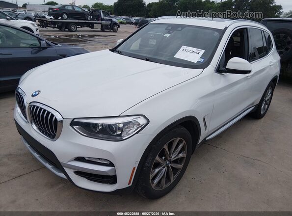 5UXTR7C55KLE97715 2019 BMW X3 White 