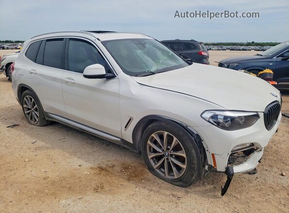 5UXTR7C56KLF29359 2019 BMW X3 Белый Передняя правая четверть