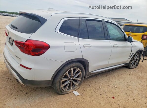 5UXTR7C56KLF29359 2019 BMW X3 Белый Задняя правая четверть