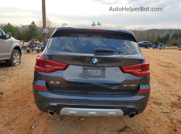 5UXTR7C56KLR44422 2019 BMW X3 Gray Հետևի տեսք