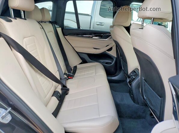 5UXTR7C56KLR44422 2019 BMW X3 Gray Հետևի նստատեղերի տեսք