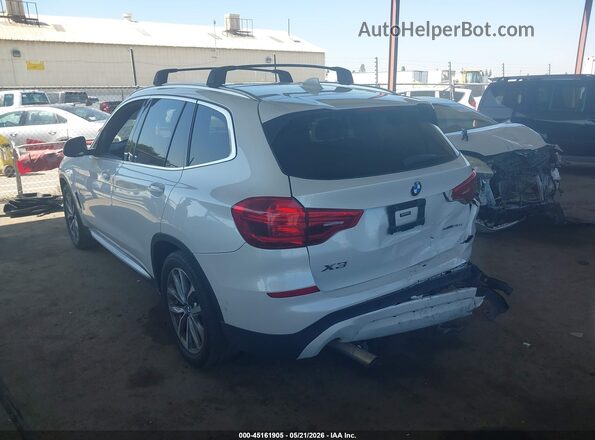 5UXTR7C57KLF27975 2019 BMW X3 White Հետևի ձախ