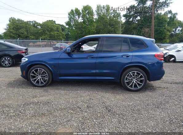 5UXTR7C57KLF31329 2019 BMW X3 Blue სალონის 360-გრადუსიანი ხედი