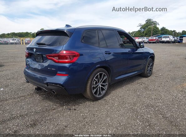 5UXTR7C57KLF31329 2019 BMW X3 Blue უკანა მარჯვენა