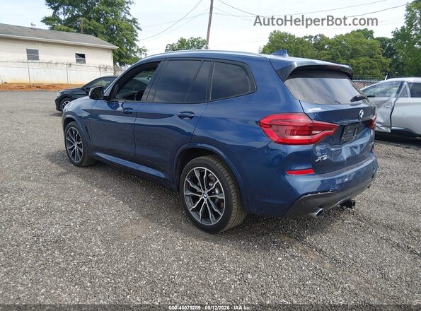 5UXTR7C57KLF31329 2019 BMW X3 Blue უკანა მარცხენა