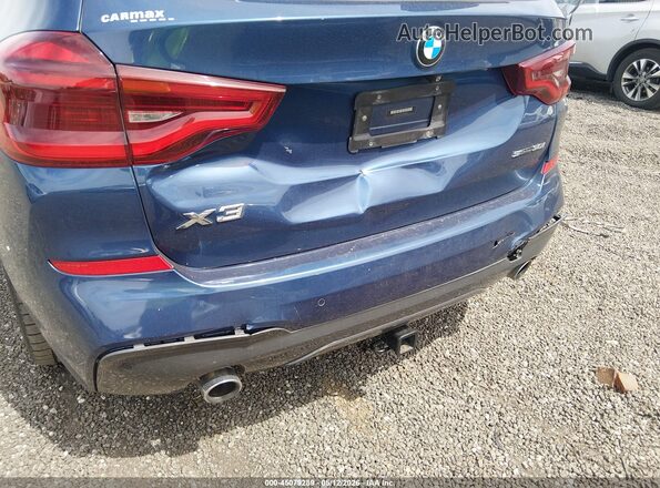 5UXTR7C57KLF31329 2019 BMW X3 Blue წინა ხედი