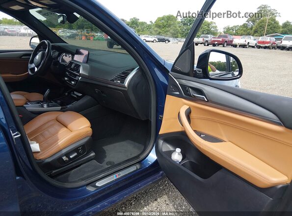 5UXTR7C57KLF31329 2019 BMW X3 Blue წინა სალონის ხედი