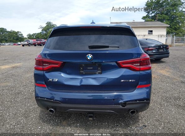 5UXTR7C57KLF31329 2019 BMW X3 Blue 
