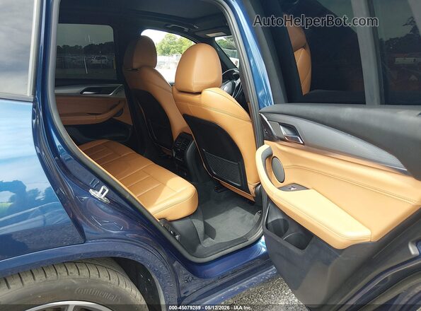 5UXTR7C57KLF31329 2019 BMW X3 Blue VIN კოდის სტიკერის ხედი