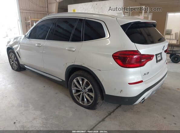 5UXTR7C58KLE98227 2019 BMW X3 Белый Задняя левая четверть