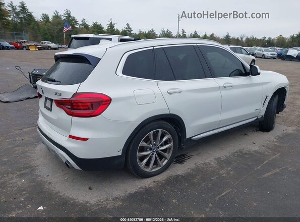 5UXTR9C50JLD60773 2018 BMW X3 White Задня права чверть