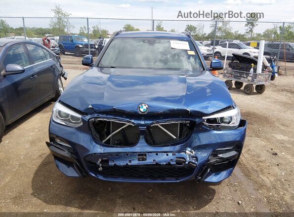 5UXTR9C50KLP82993 2019 BMW X3 Blue Սարքավորումների վահանակի տեսք
