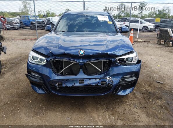 5UXTR9C50KLP82993 2019 BMW X3 Blue Դիմացի տեսք