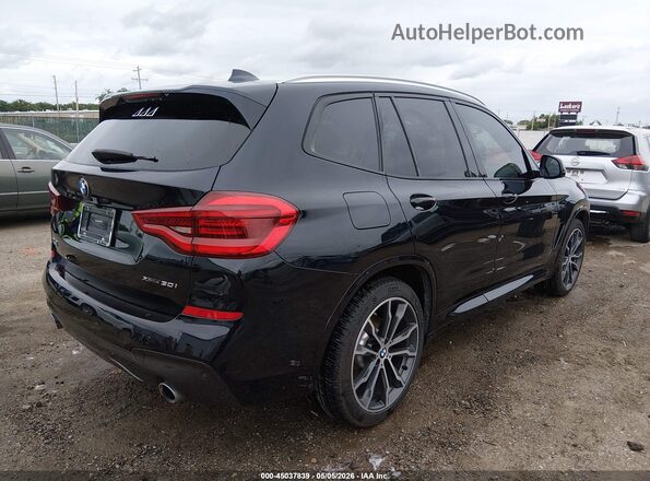 5UXTR9C51KLP90701 2019 BMW X3 Dark Blue Rear right