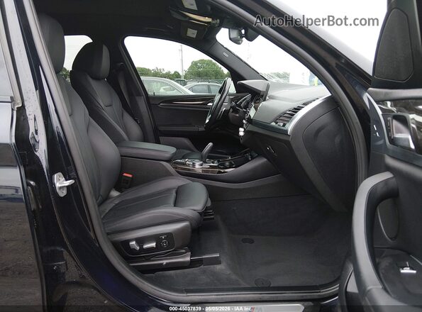 5UXTR9C51KLP90701 2019 BMW X3 Dark Blue Front interior view