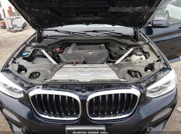 5UXTR9C51KLP90701 2019 BMW X3 Dark Blue Rear view
