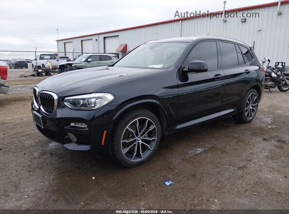 5UXTR9C51KLP90701 2019 BMW X3 Dark Blue Front left