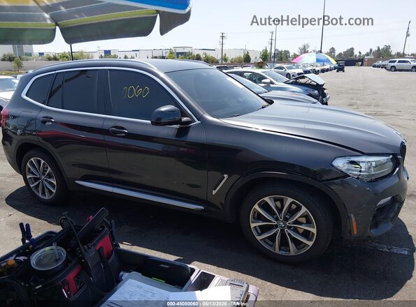 5UXTR9C51KLP94277 2019 BMW X3 Black Widok wnętrza z tyłu