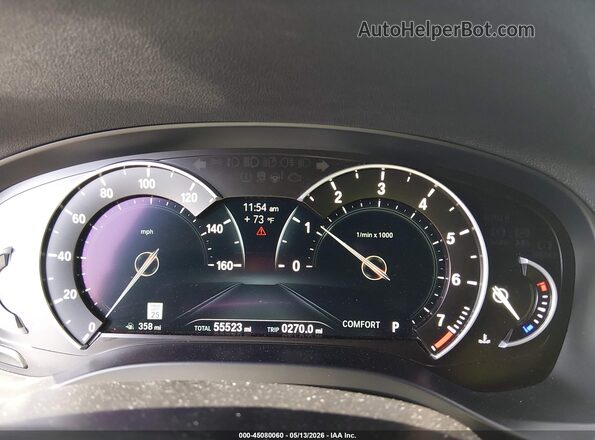5UXTR9C51KLP94277 2019 BMW X3 Black Widok tylnych siedzeń