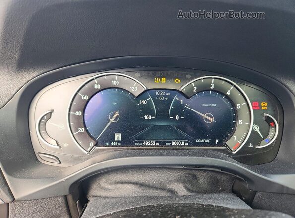 5UXTR9C52JLC73957 2018 BMW X3 Black Instrument cluster view