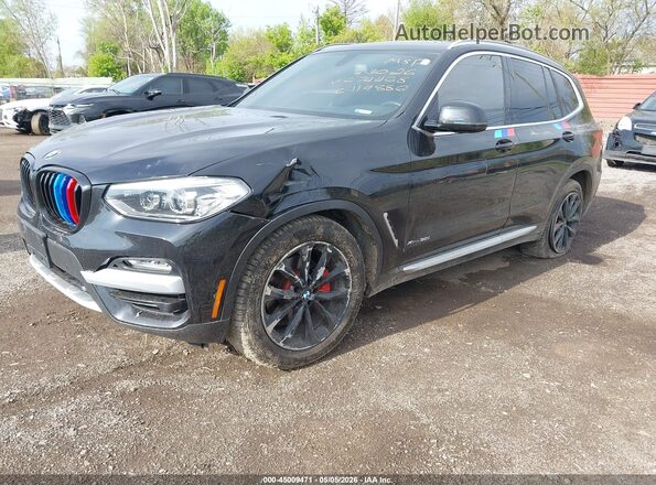 5UXTR9C53JLC74468 2018 BMW X3 Черный Передняя левая четверть