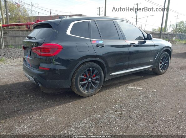 5UXTR9C53JLC74468 2018 BMW X3 Черный Задняя правая четверть