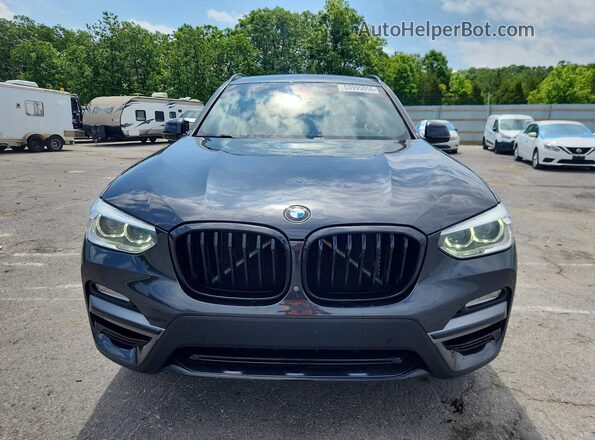 5UXTR9C53KLP91042 2019 BMW X3 Charcoal Front view