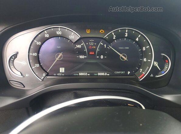 5UXTR9C54JLD68021 2018 BMW X3 White Widok zestawu wskaźników