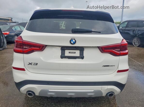 5UXTR9C54JLD68021 2018 BMW X3 White Widok z tyłu