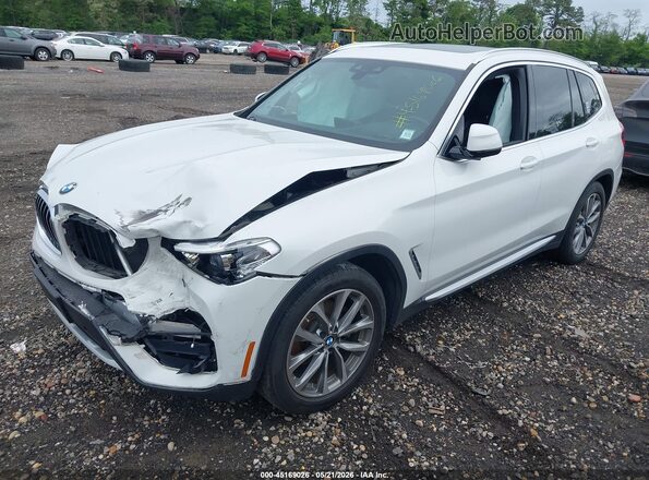 5UXTR9C54JLD90164 2018 BMW X3 Белый Передняя левая четверть