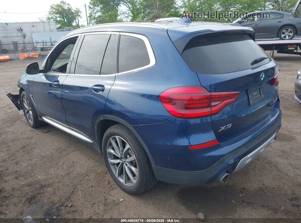 5UXTR9C54KLD95415 2019 BMW X3 Blue Задня ліва чверть