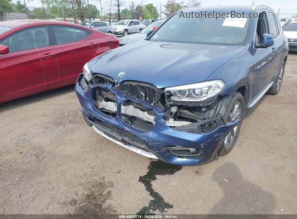 5UXTR9C54KLD95415 2019 BMW X3 Blue Вид спереду
