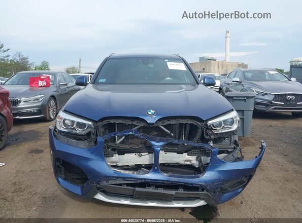 5UXTR9C54KLD95415 2019 BMW X3 Blue Вид щитка приладів