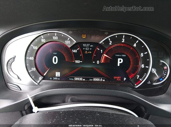 5UXTR9C54KLE14223 2019 BMW X3 Black Вид задніх сидінь