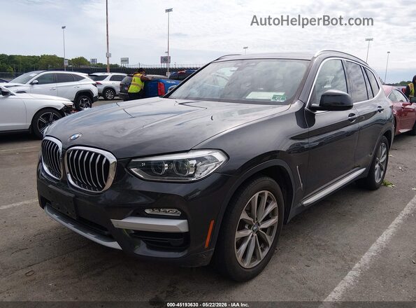 5UXTR9C54KLE14223 2019 BMW X3 Black Передня ліва чверть