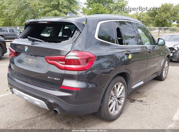 5UXTR9C54KLE14223 2019 BMW X3 Black Задня права чверть