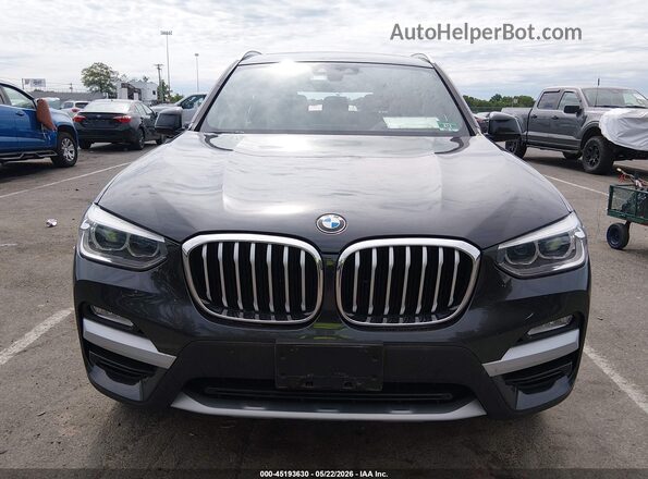5UXTR9C54KLE14223 2019 BMW X3 Black Вид щитка приладів