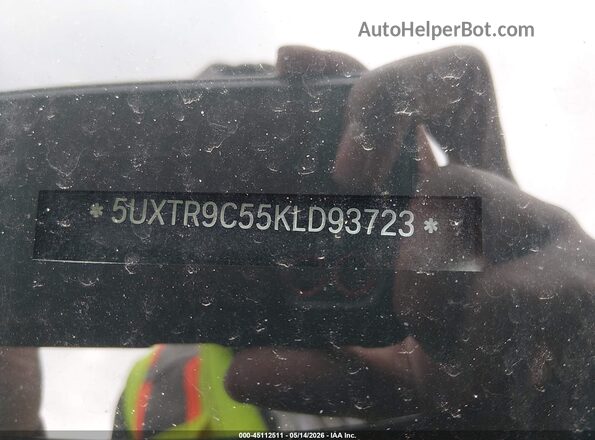 5UXTR9C55KLD93723 2019 BMW X3 Black ძრავის განყოფილების ხედი