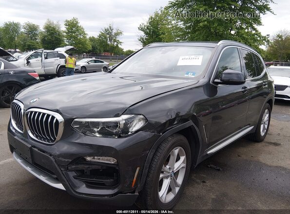 5UXTR9C55KLD93723 2019 BMW X3 Black წინა ხედი