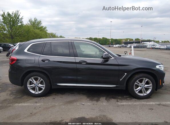 5UXTR9C55KLD93723 2019 BMW X3 Black უკანა სალონის ხედი