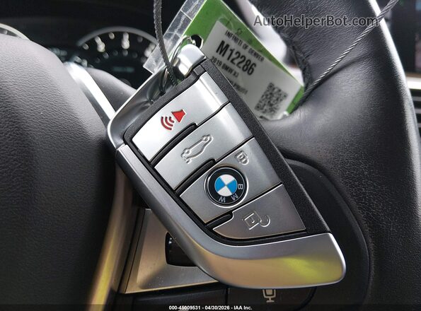 5UXTR9C55KLP95951 2019 BMW X3 Black Առջևի վահանակի տեսք