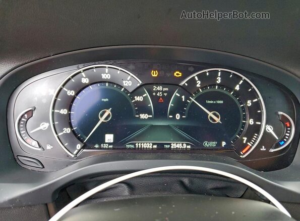 5UXTR9C57JLC73761 2018 BMW X3 Black ხელსაწყოთა პანელის ხედი