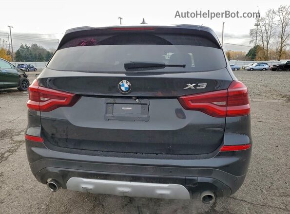 5UXTR9C57JLC73761 2018 BMW X3 Black უკანა ხედი