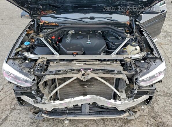 5UXTR9C57JLC73761 2018 BMW X3 Black ძრავის განყოფილების ხედი