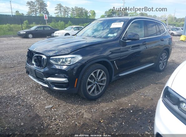 5UXTR9C57JLD74685 2018 BMW X3 Black Front left