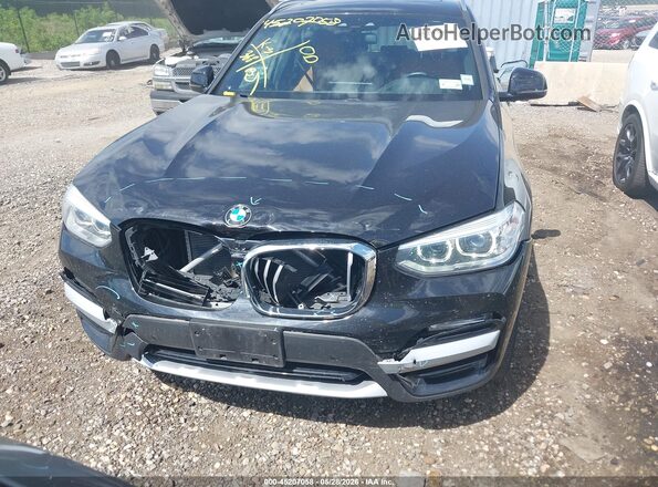 5UXTR9C57JLD74685 2018 BMW X3 Black Instrument cluster view